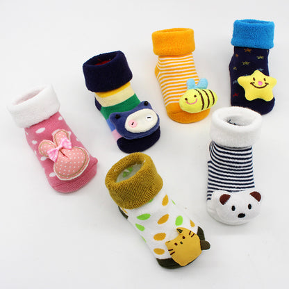 Stitching doll socks baby baby floor socks