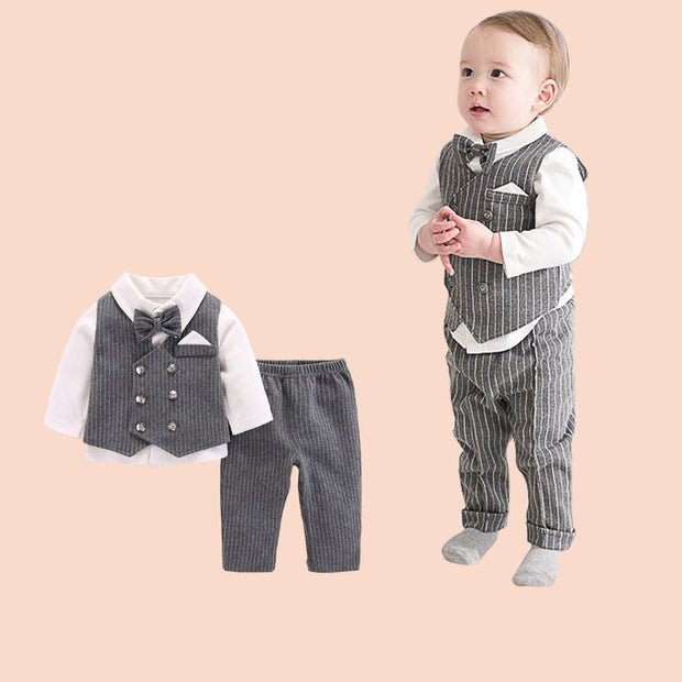 Baby New Style Gentleman Handsome Split Clothes