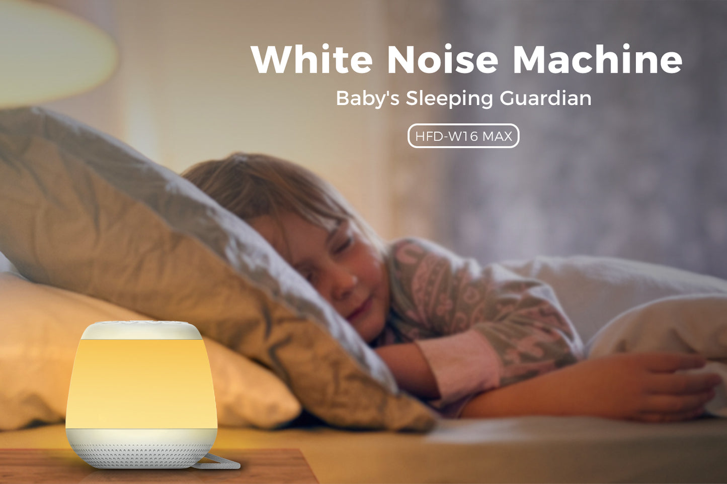 HFD-W16 Max White Noise Machine with Night Light